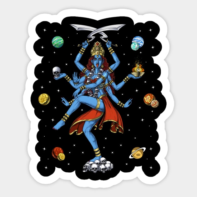 Kali Hindu Goddess Sticker by underheaven